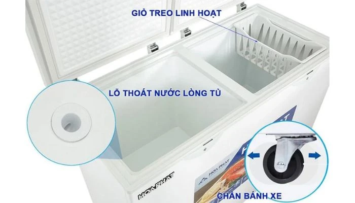 Tủ Đông Hòa Phát 205 Lít HPF BD6205 / HCF 506S2Đ2